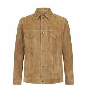 Men's Real Lambskin Suede Leather Jacket